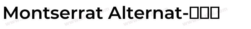 Montserrat Alternat字体转换